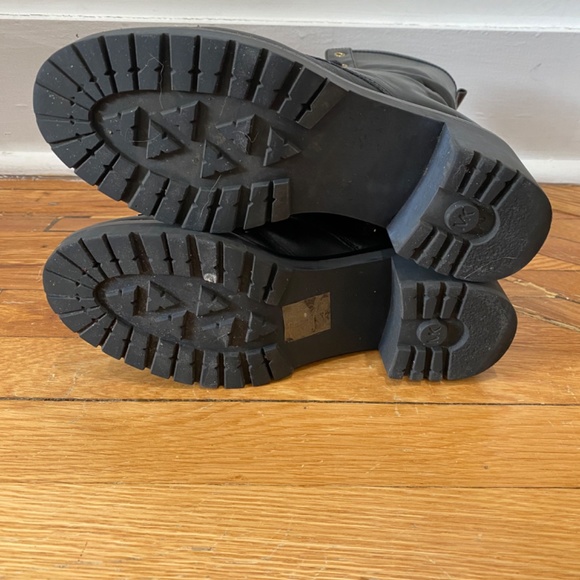 Michael Kors Black Studded Combat Boot - Picture 7 of 10